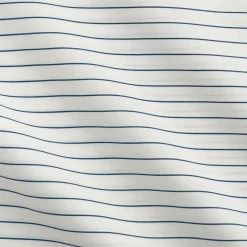 Taie D'Oreiller*alinea Lot de 2 taies d'oreiller rayées en coton 63x63cm - abysse Bleu