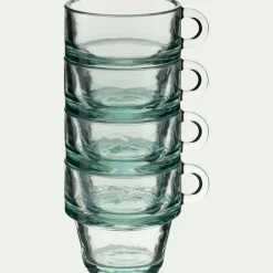 Vaisselle Petit Déjeuner|Tasse Et Mug*alinea Lot de 4 tasses à café 10cl - Transparent