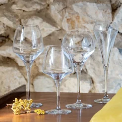 Verre À Pied|Verre À Vin*alinea Lot de 6 verres à pied en cristallin 37cl - Transparent