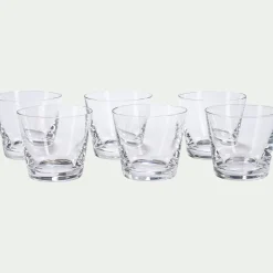 Coupelle*alinea Lot de 6 verrines coniques en verre D6cm - Transparent