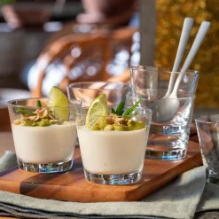 Coupelle*alinea Lot de 6 verrines coniques en verre D6cm - Transparent