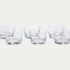 Coupelle*alinea Lot de 6 verrines en cristallin D7cm - Transparent
