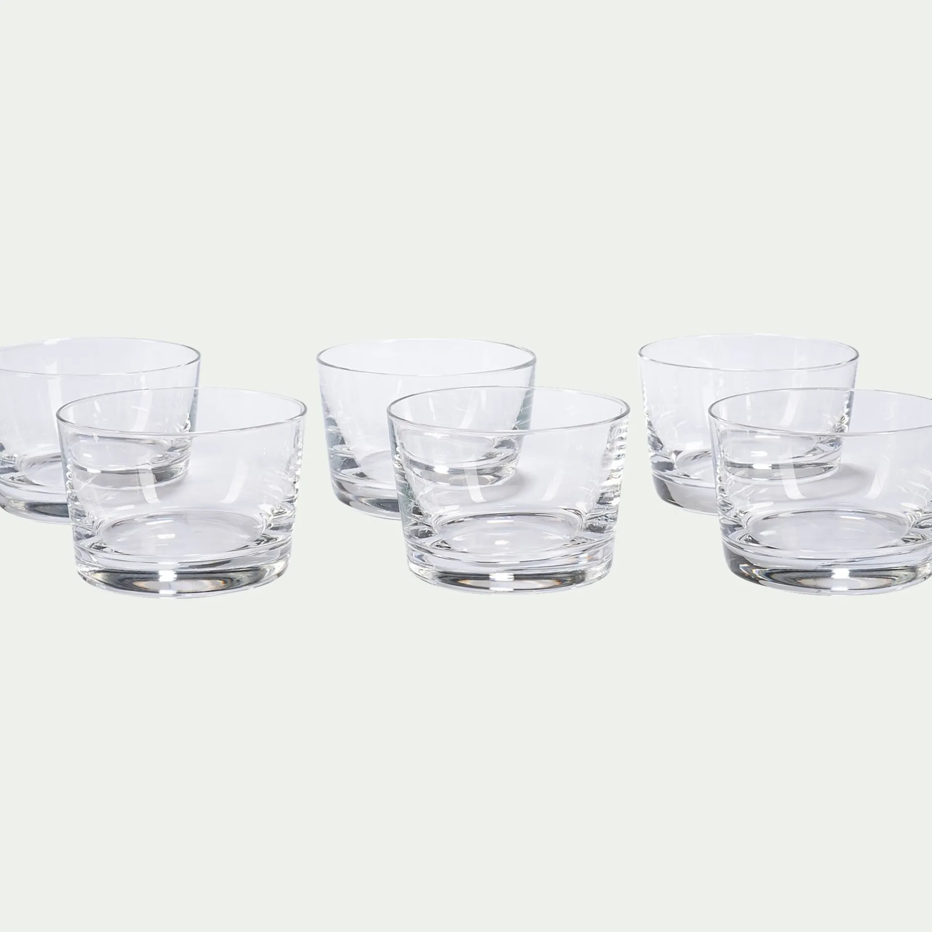 Coupelle*alinea Lot de 6 verrines en cristallin D7cm - Transparent