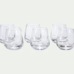 Coupelle*alinea Lot de 6 verrines en cristallin D6cm - Transparent