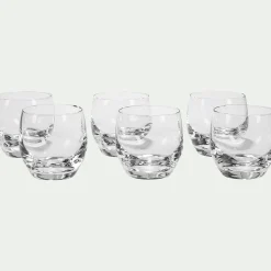 Coupelle*alinea Lot de 6 verrines rondes en cristallin D6cm - Transparent