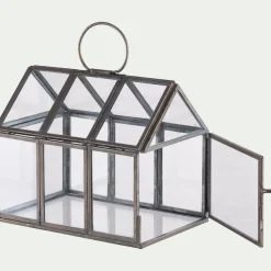 Décoration De La Table De Noël|Objet Décoratif De Noël*alinea Maisonnette en Verre 15,5X10,5XH13CM - transparent Argenté