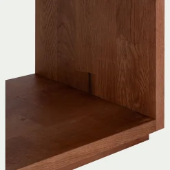 Rangement À Composer|Bibliothèque Et Étagère*alinea Meuble bas à 3 cases en chêne massif - bois clair Bois foncé