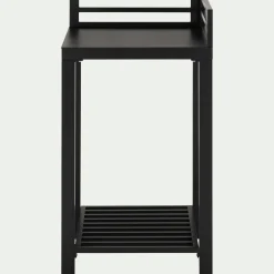 Meuble Cuisine Exterieur*alinea Meuble d'angle de cuisine extérieure en métal - Noir