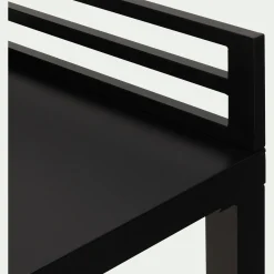 Meuble Cuisine Exterieur*alinea Meuble d'angle de cuisine extérieure en métal - Noir