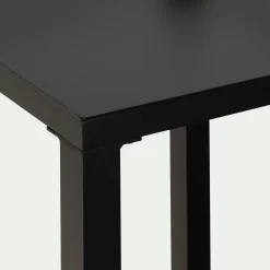 Meuble Cuisine Exterieur*alinea Meuble d'angle de cuisine extérieure en métal - Noir