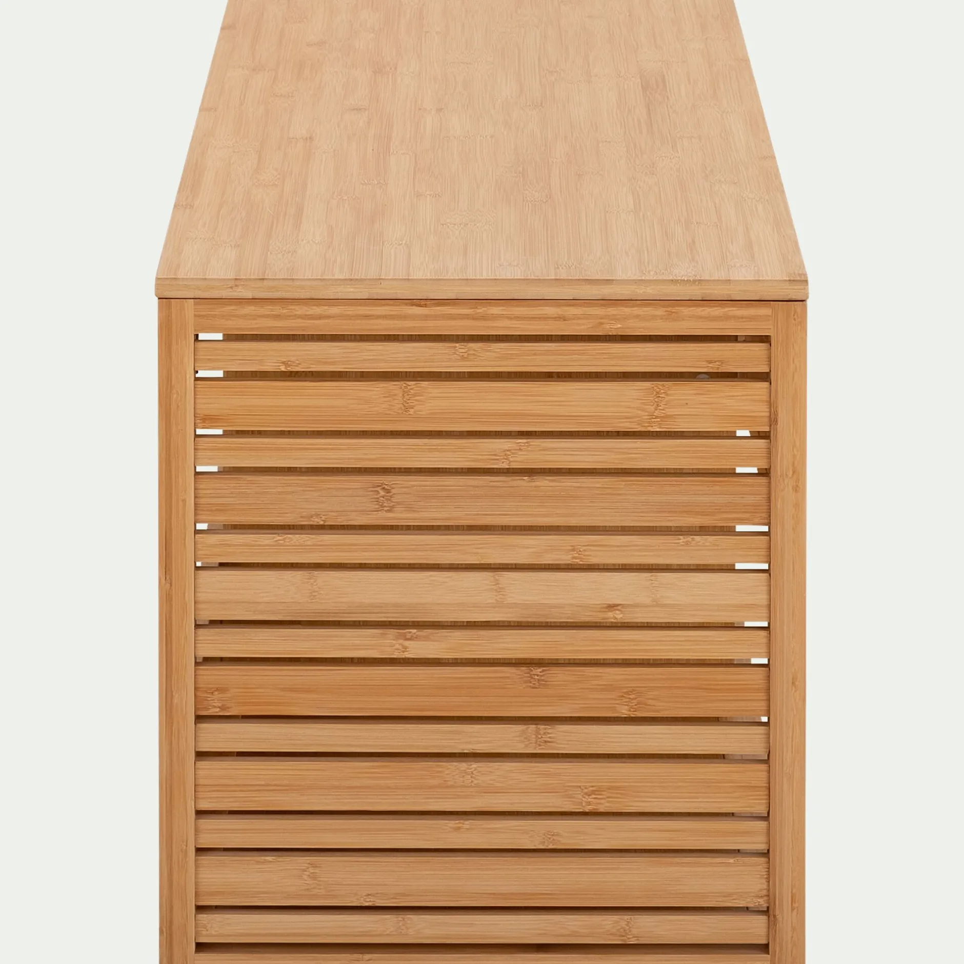 Meuble Sous Vasque*alinea Meuble double sous vasque murale en bambou - L120cm Bois clair