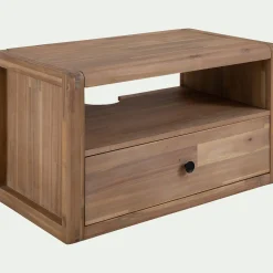 Meuble Sous Vasque*alinea Meuble sous vasque simple mural en acacia L80cm - Bois clair