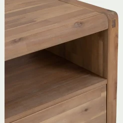 Meuble Sous Vasque*alinea Meuble sous vasque simple mural en acacia L80cm - Bois clair
