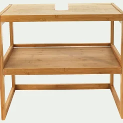 Rangement De Salle De Bain|Meuble Sous Vasque*alinea Meuble sous-vasque en bambou - L61cm Bois clair