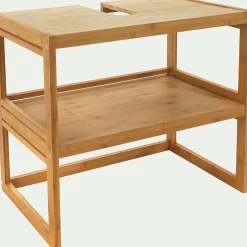 Rangement De Salle De Bain|Meuble Sous Vasque*alinea Meuble sous-vasque en bambou - L61cm Bois clair