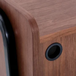 Meuble Tv*alinea Meuble TV 2 portes en bois L120xl40xH65cm - Bois foncé