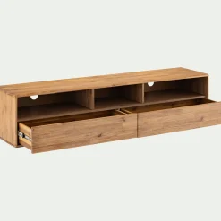 Meuble Tv*alinea Meuble TV en acacia L170cm - Bois clair