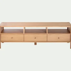 Meuble Tv*alinea Meuble TV en chêne L160cm - Bois clair