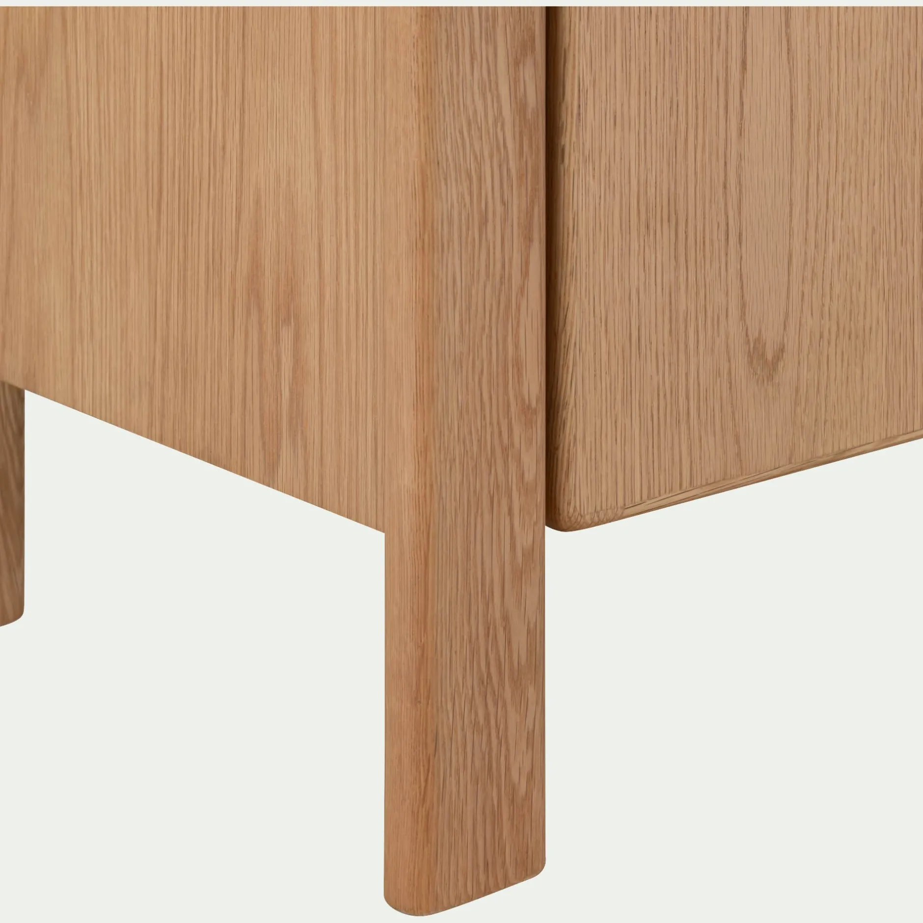 Meuble Tv*alinea Meuble TV en chêne massif 2 portes - Bois clair