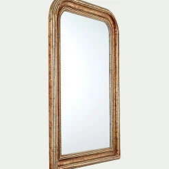 Miroir*alinea Miroir à moulures en bois H115cm - Doré