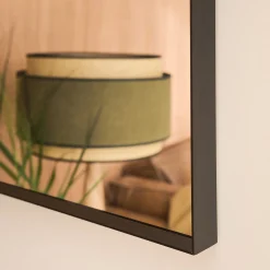 Miroir*alinea Miroir arche en aluminium l61xH91cm - Noir