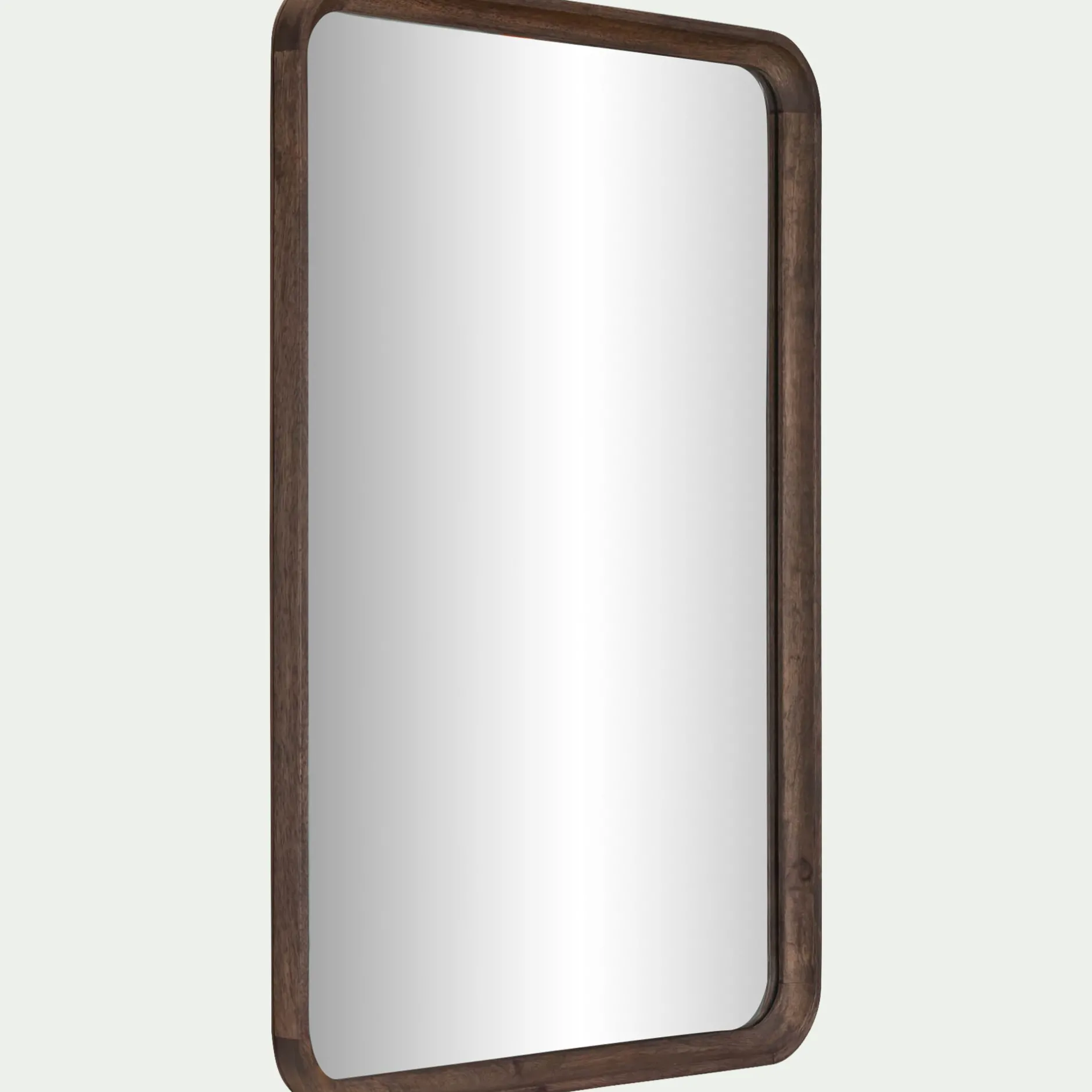 Miroir*alinea Miroir en bois de manguier 51x71cm - Bois foncé