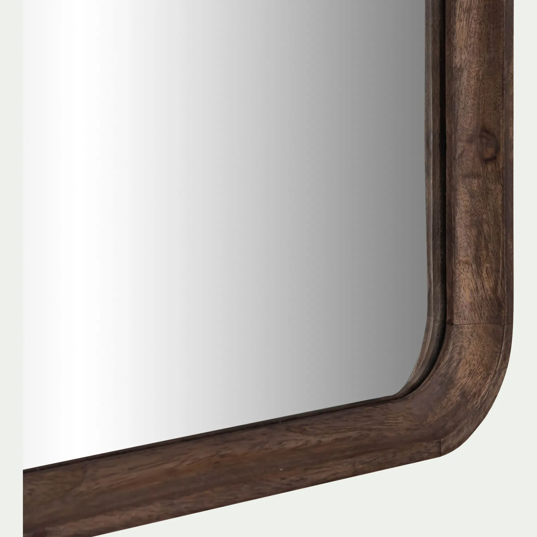 Miroir*alinea Miroir en bois de manguier 51x71cm - Bois foncé