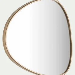 Miroir*alinea Miroir en bois H75xl60cm - Doré