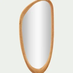 Miroir*alinea Miroir organique en bois de manguier H80cm - Naturel