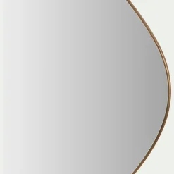 Miroir*alinea Miroir organique en métal 58,5x60cm - Doré