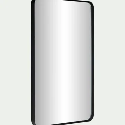 Miroir*alinea Miroir rectangulaire en aluminium l60xH90cm - Noir