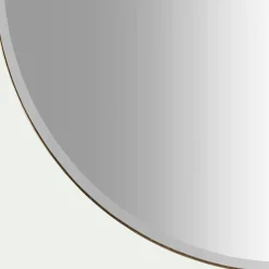 Miroir*alinea Miroir rond avec pourtour en métal D100 cm - Doré