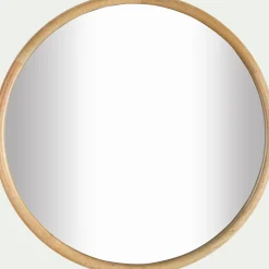 Miroir*alinea Miroir rond en bois de manguier - D70cm Naturel