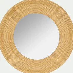 Miroir*alinea Miroir rond en bois D40,5cm Naturel