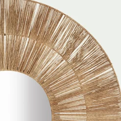 Miroir*alinea Miroir rond en jute D100cm - Naturel