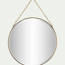 Miroir*alinea Miroir rond en laiton D30,5cm - Doré