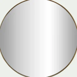 Miroir*alinea Miroir rond en panneaux de fibres D50,5cm - Doré