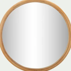 Miroir*alinea Miroir rond en rotin D60cm - Naturel