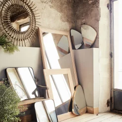 Miroir*alinea Miroir triangulaire - 42x62,5cm Doré