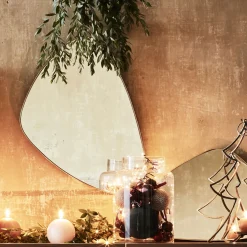 Miroir*alinea Miroir triangulaire - 54x35cm Doré