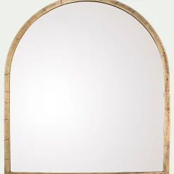 Miroir*alinea Miroir voûte en métal vieilli - 91x102cm Doré