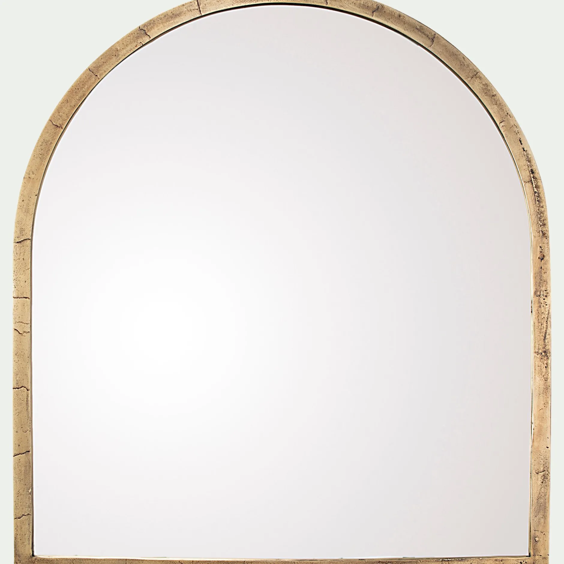 Miroir*alinea Miroir voûte en métal vieilli - 91x102cm Doré