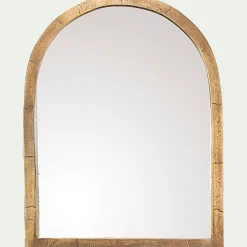 Miroir*alinea Miroir voûte en métal vieilli - 46x61cm Doré