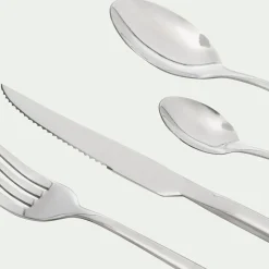 Ménagère Et Coffret Couverts|Couvert De Noël*alinea Ménagère 24 pièces en acier inoxydable poli - argenté Gris