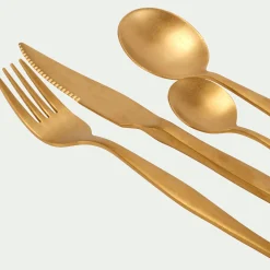 Ménagère Et Coffret Couverts|Couvert De Noël*alinea Ménagère 16 pièces en inox - Doré