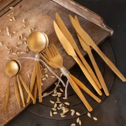 Ménagère Et Coffret Couverts|Couvert De Noël*alinea Ménagère 16 pièces en inox - Doré