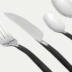 Ménagère Et Coffret Couverts*alinea Ménagère 16 pièces en inox et manche Noir