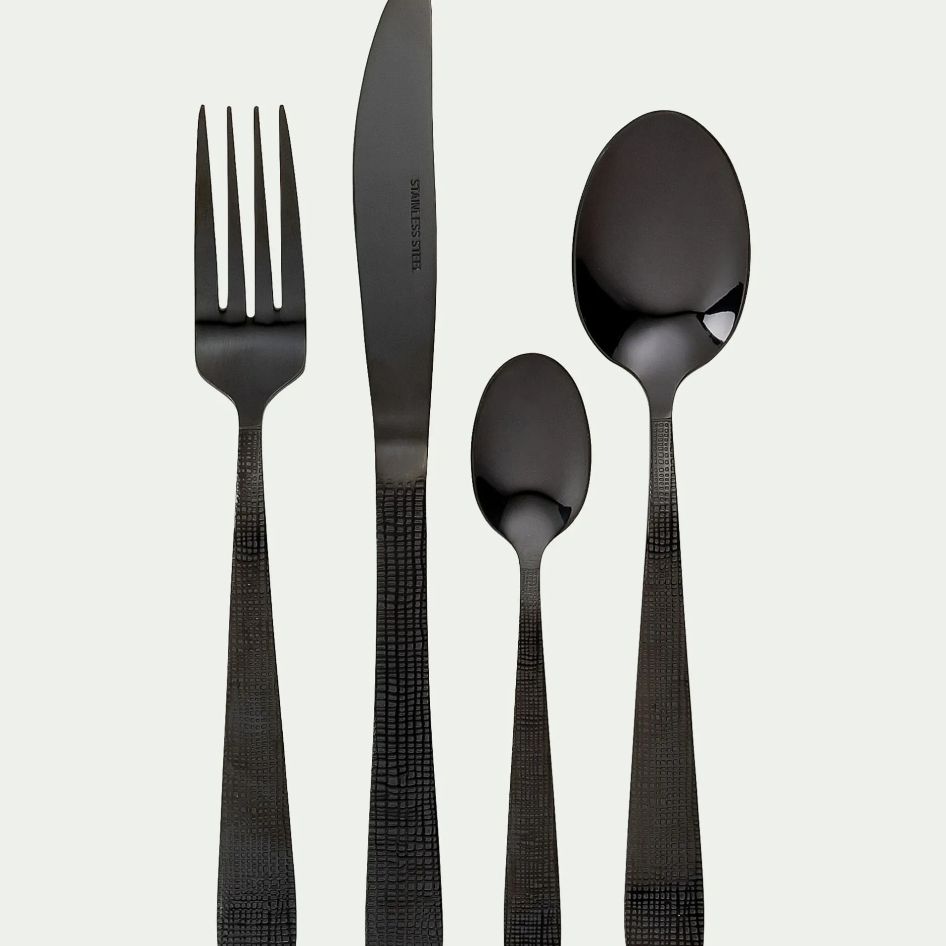 Ménagère Et Coffret Couverts|Couvert De Noël*alinea Ménagère 16 pièces en inox Noir