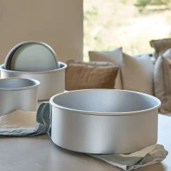 Moule À Gâteau*alinea Moule à gâteau rond en aluminium D28xH10,2cm - Argenté