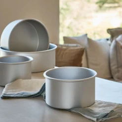 Moule À Gâteau*alinea Moule à gâteau rond en aluminium D18xH10cm - Argenté